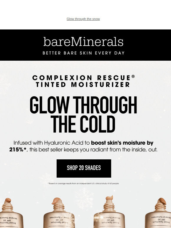 Chilly weather ≠ dull skin