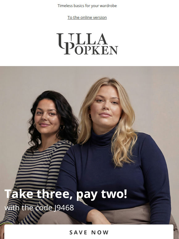 For a short time only: Get 3 for 2 T-shirts at a special price 🛍️