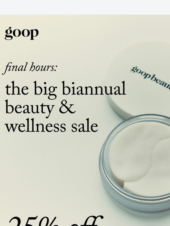 final hours: 25% off ends tonight