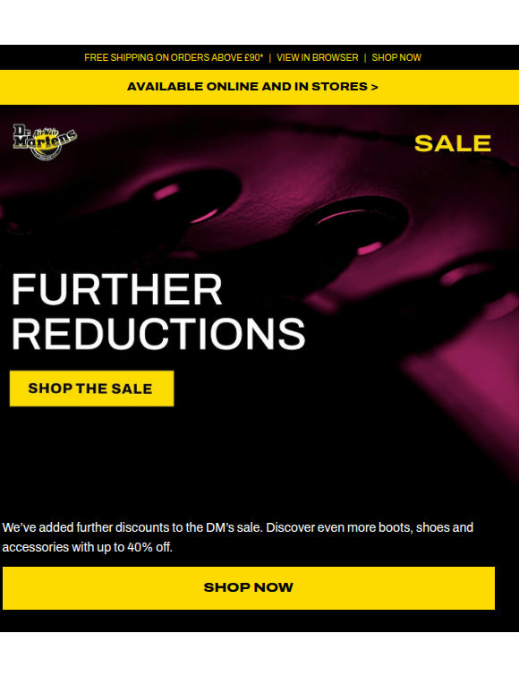 Further discounts: Up to 40% off