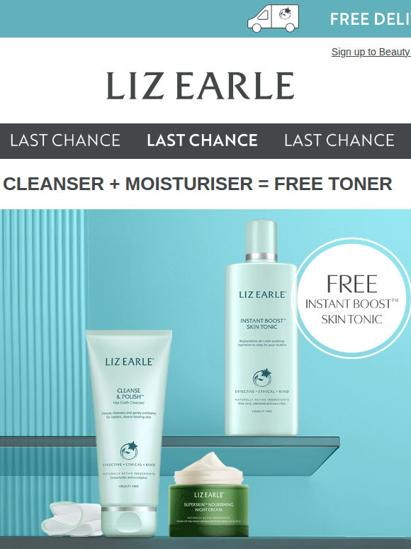 Ends midnight: Free toner inside ⏰