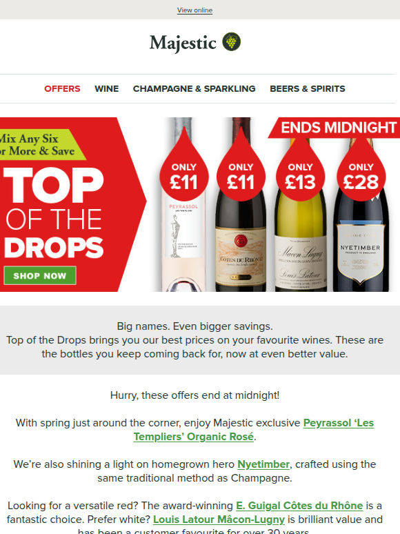 Offers ending at midnight!