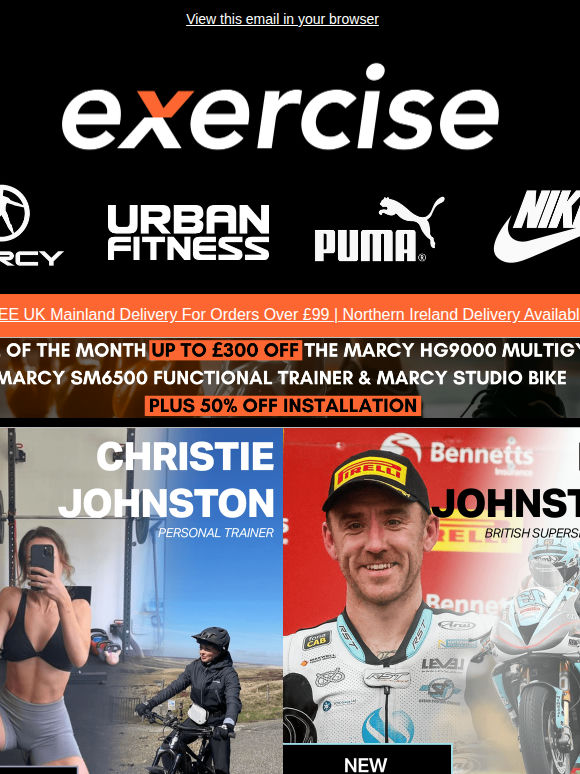 💪 Big news: Supersport Rider Lee Johnston & PT Christie Johnston joins exercise!