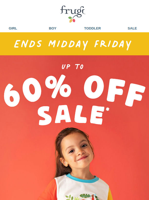 SALE ends Midday Friday ⏰