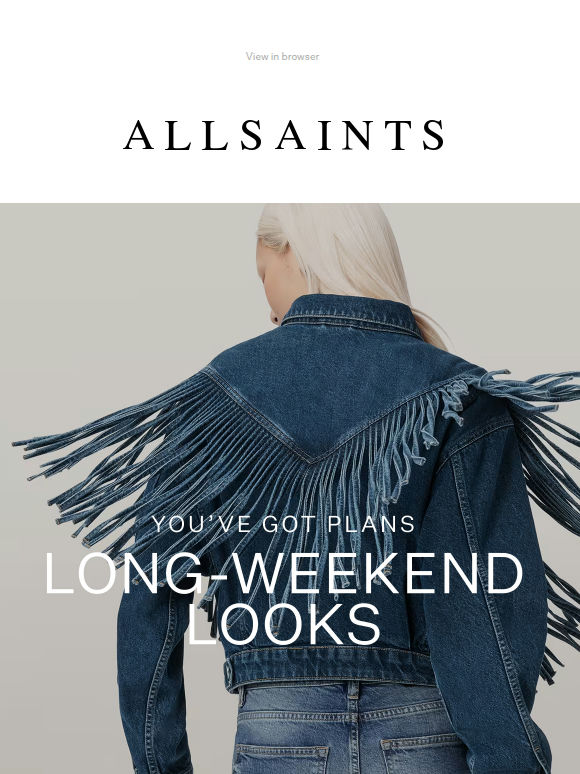 You’ve Got Plans: Long-Weekend Looks