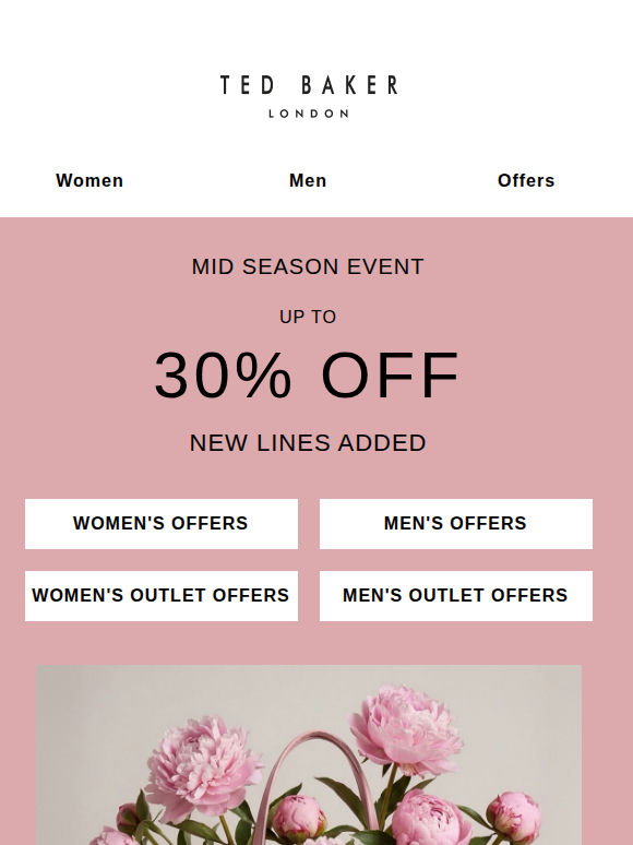 Up to 30% Off – New Lines Just Added