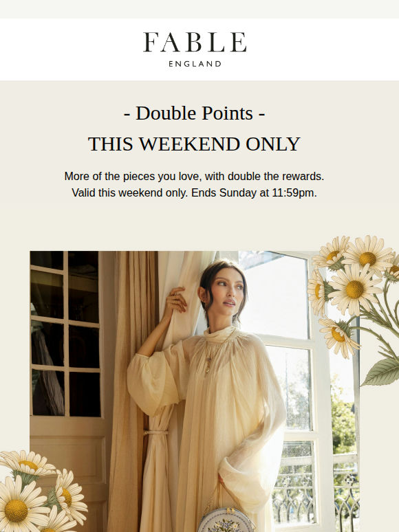 Double Points This Weekend Only
