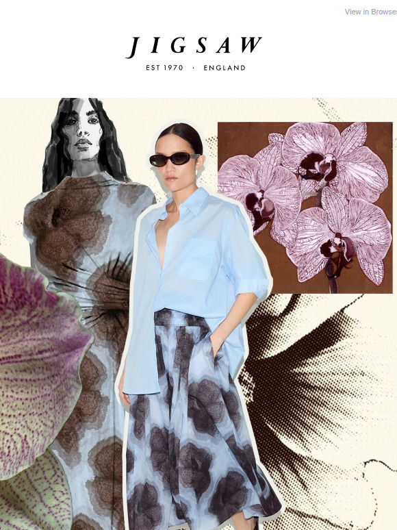 New in: the Tiger Orchid print