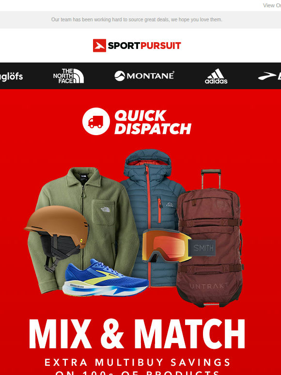 Mix & Match - Extra 20% Off featuring On Running, Rab, Osprey and more
