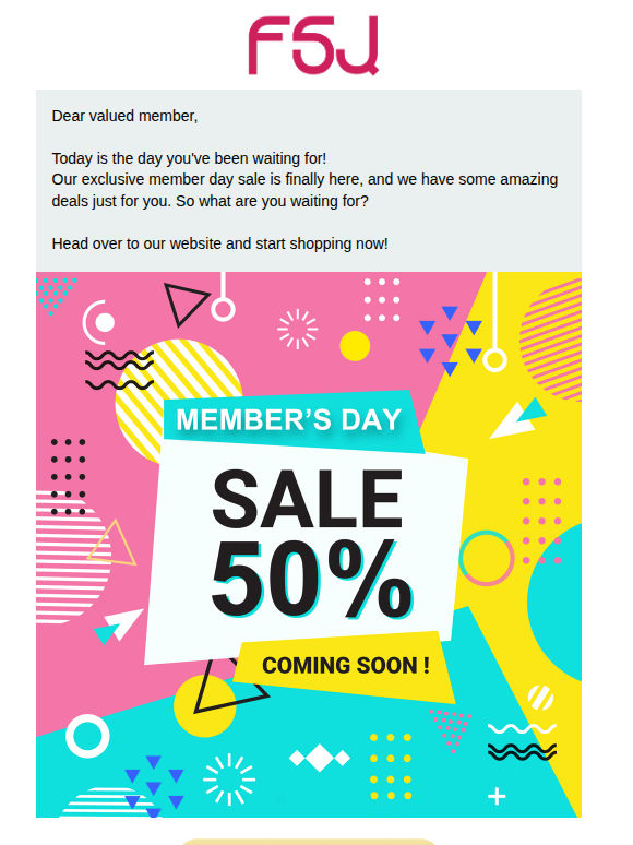 Save Big on Our Exclusive Members' Day Sale!