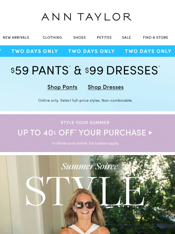 $59 Pants. $99 Dresses. Time To Go All Out(fit).