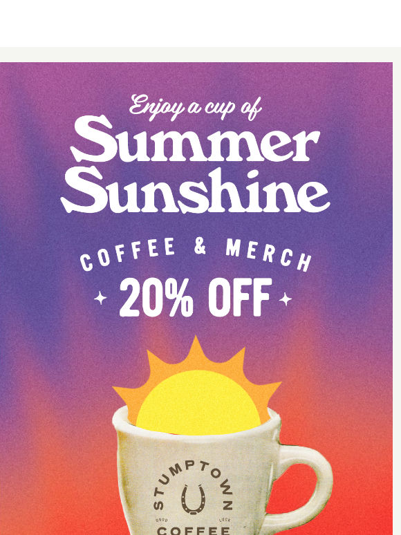 A summery 20% off 😎