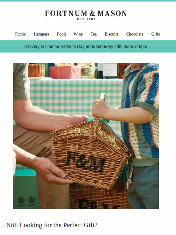 Last Chance for Father’s Day Delivery