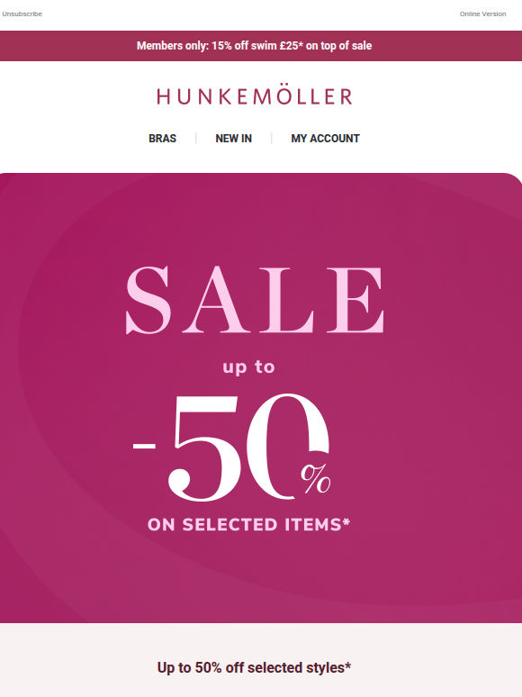 Swimwear on Sale: up to 50% off now* 👙