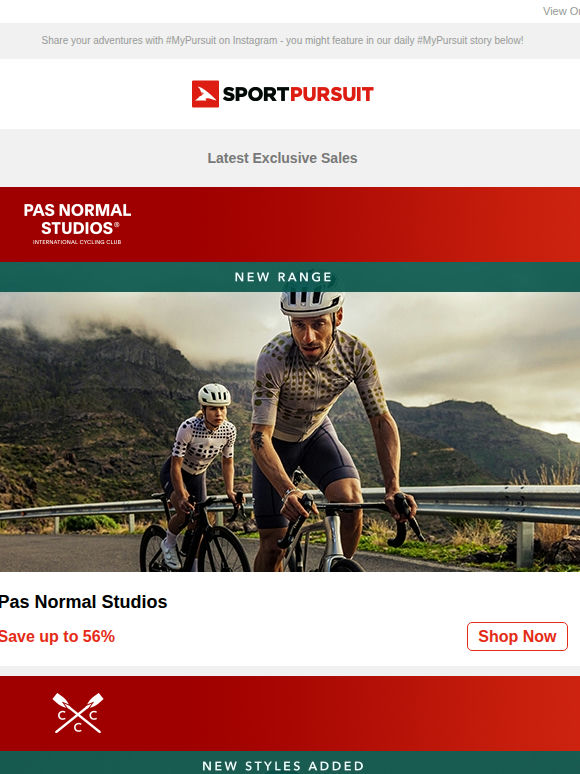 Pas Normal Studios - New Range | Crew Clothing Co. | Helinox | The Time of Bocha | Trespass | Up to 80% Off!