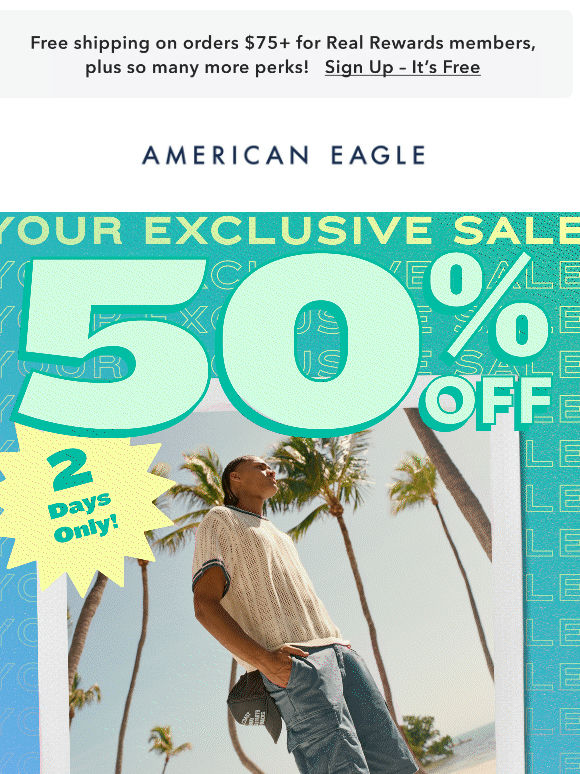 💌 Invite only: 50% off email exclusive sale💌