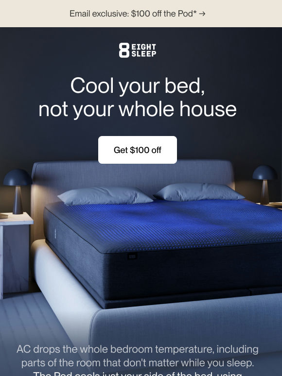 Cool your bed, not your whole house*