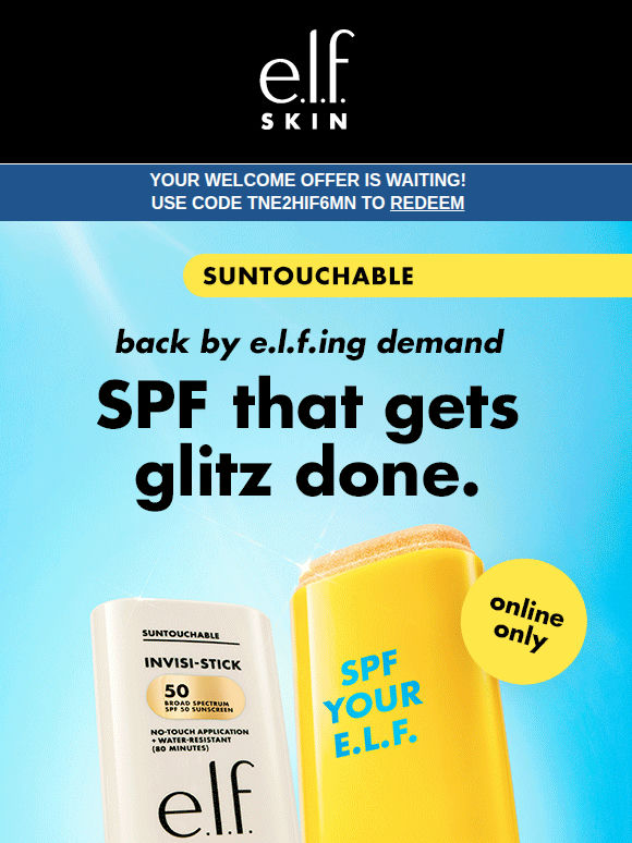 Invisi-Stick Glitz SPF is back ☀️