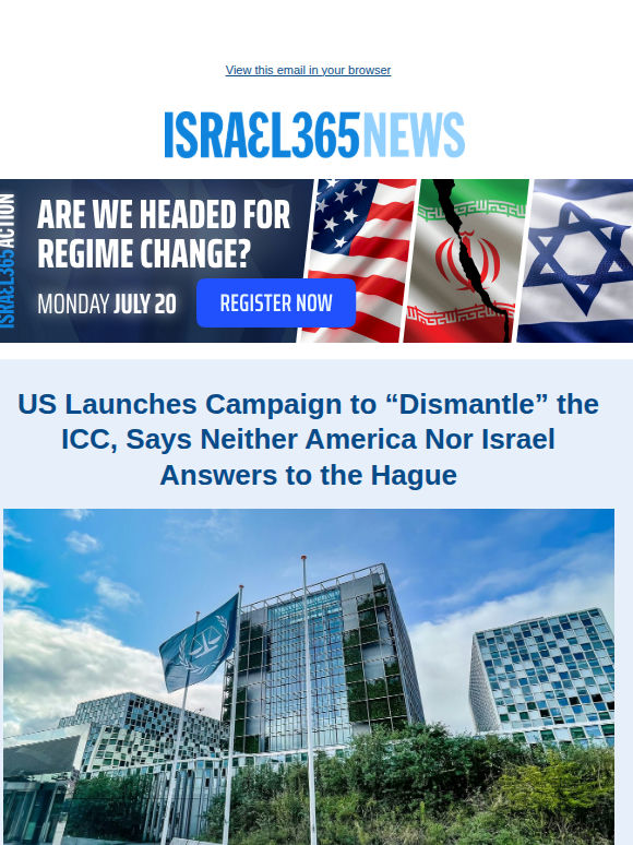 US Launches Campaign to “Dismantle” the ICC, Says Neither America Nor Israel Answers to the Hague and Today's Top Stories