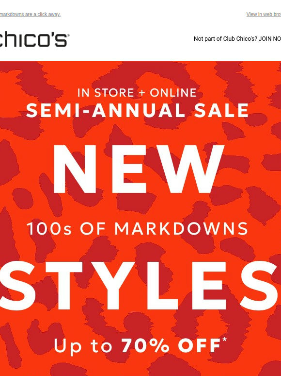 We just added MORE styles (still up to 70% off)