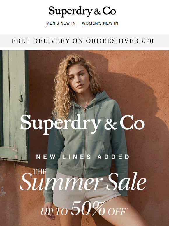 Summer Sale: New Lines Added