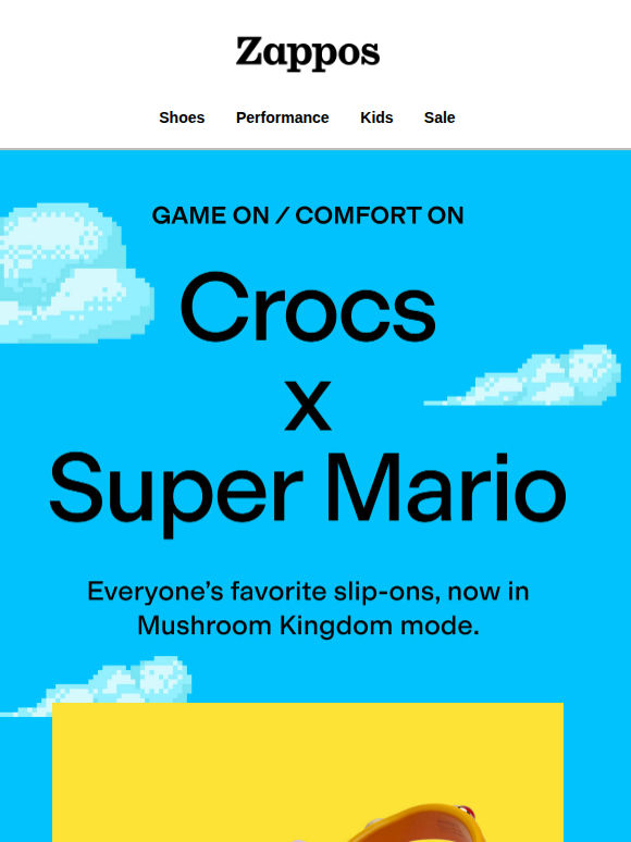 Crocs just got a power-up 🍄