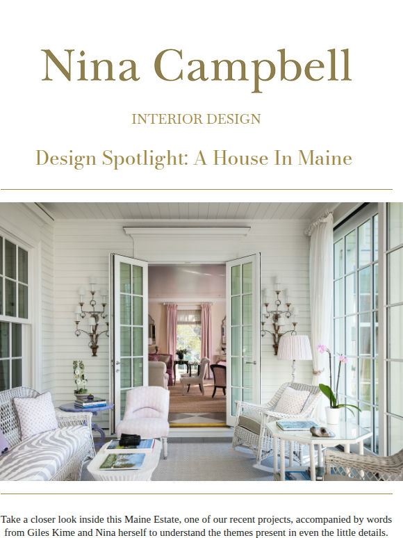 Inside the Nina Campbell Interior Design Archive