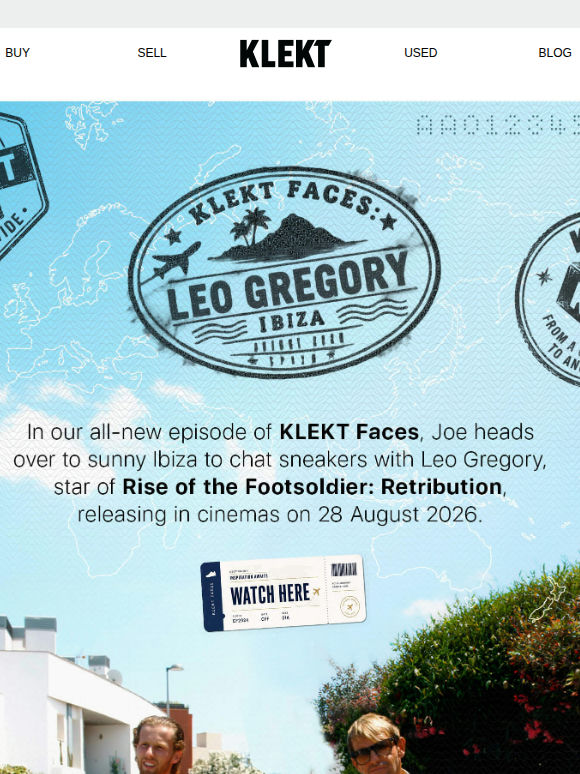 From Ibiza to your inbox: KLEKT x Leo Gregory 🏖️