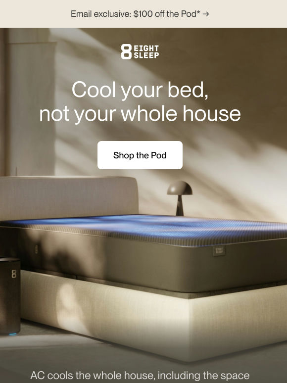 Cool your bed, not your whole house*