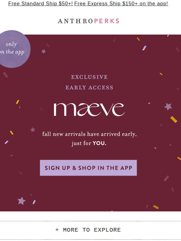 Perksfest is here: Shop maeve first