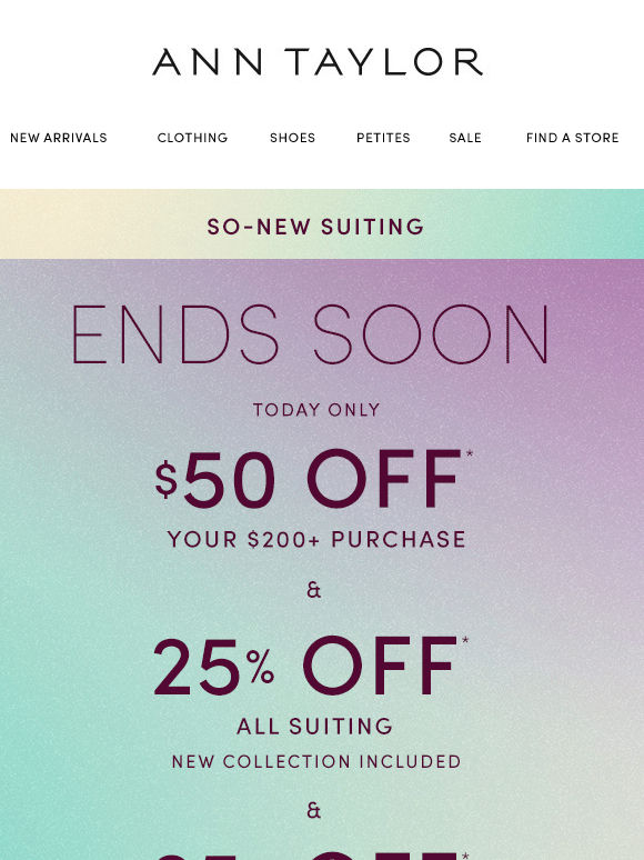 Friendly Reminder: The Suiting Event Ends Tonight
