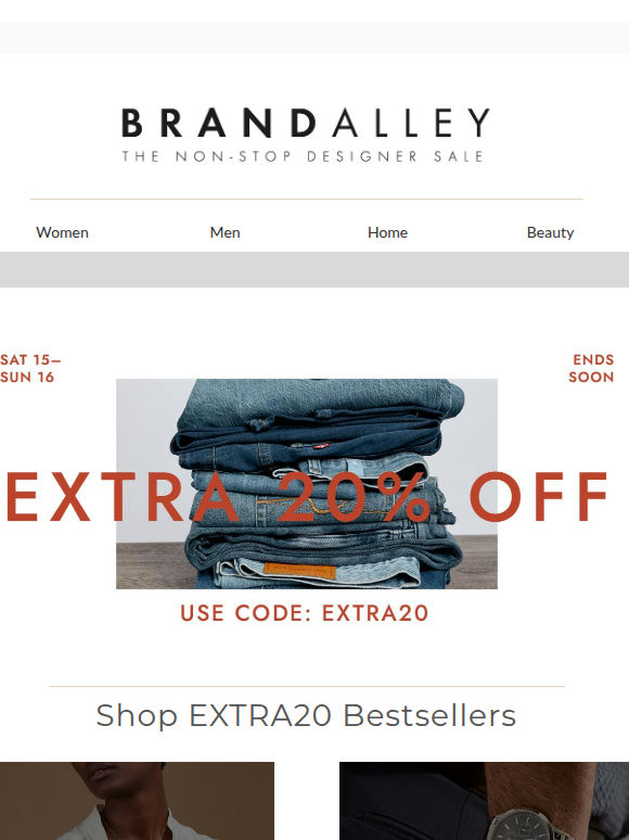 Ending tonight | Extra 20% off bestsellers for her, him & home