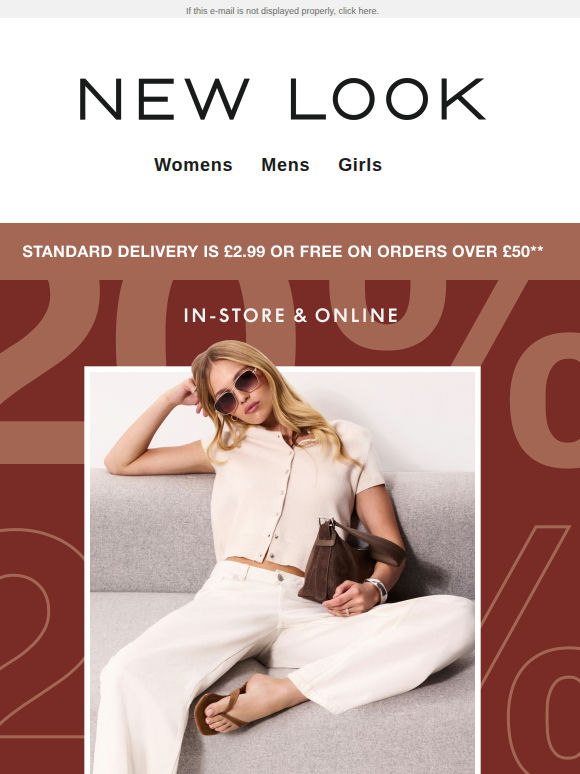 Ends midnight: 20% off EVERYTHING