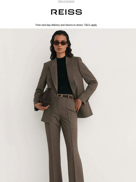 Most-wanted suits in new fabrics and colours
