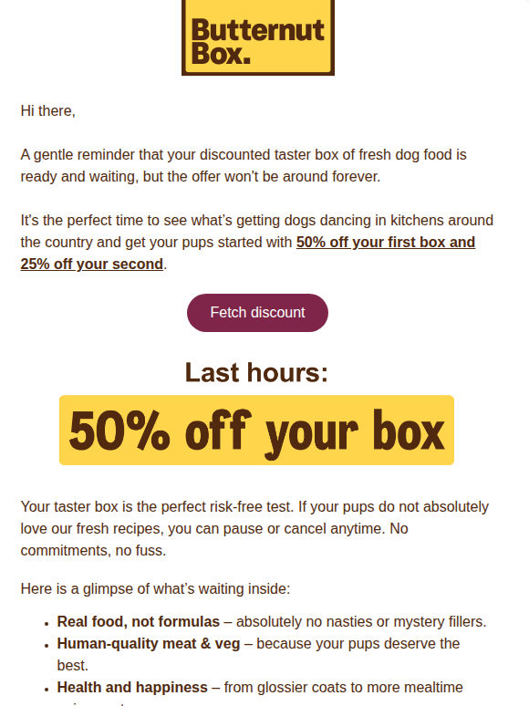Your pups told us to remind you.