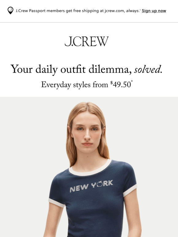 Sale time: everyday styles from $49.50