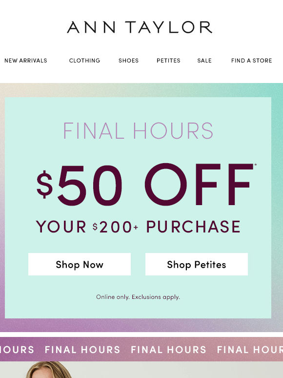 Almost Over! 25% Off All Suiting + $50 Off Your $200+ Purchase*