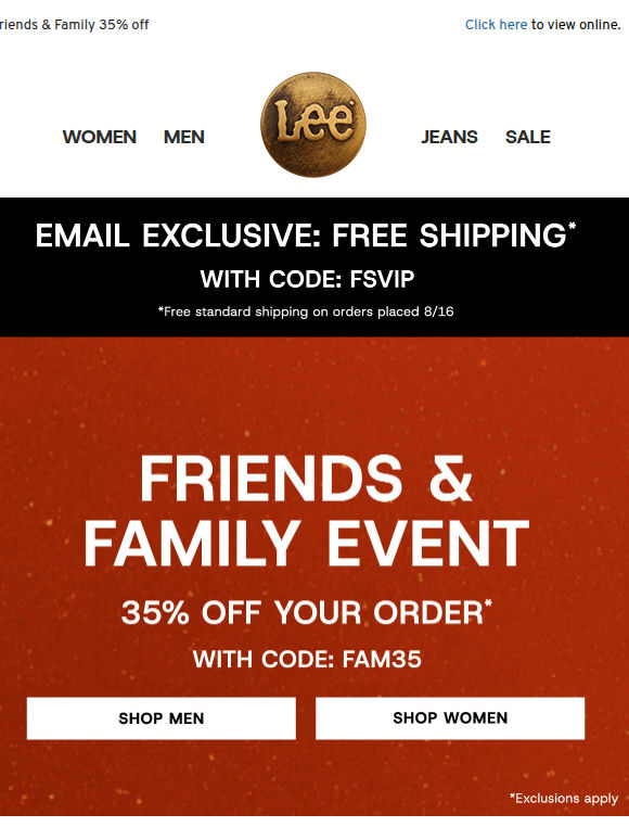 Email Exclusive: Free Shipping Today Only
