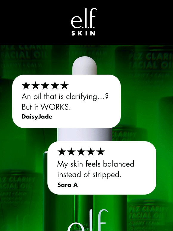 Stressed skin 💚s PLZ Clarify Facial Oil