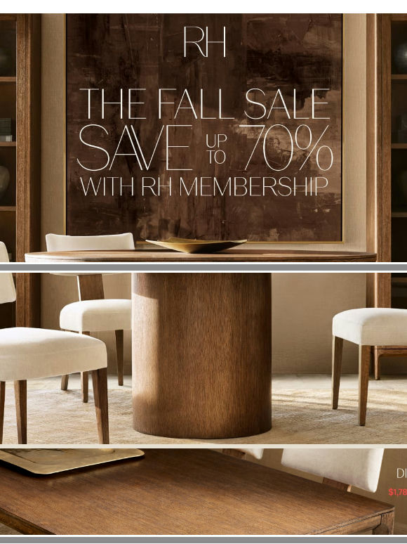 The Fall Sale. Save Up to 70% on Dining, Living, Bedroom & More.