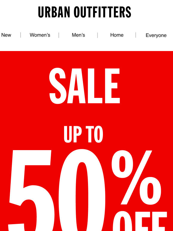 GO ON. IT’S UP TO 50% OFF