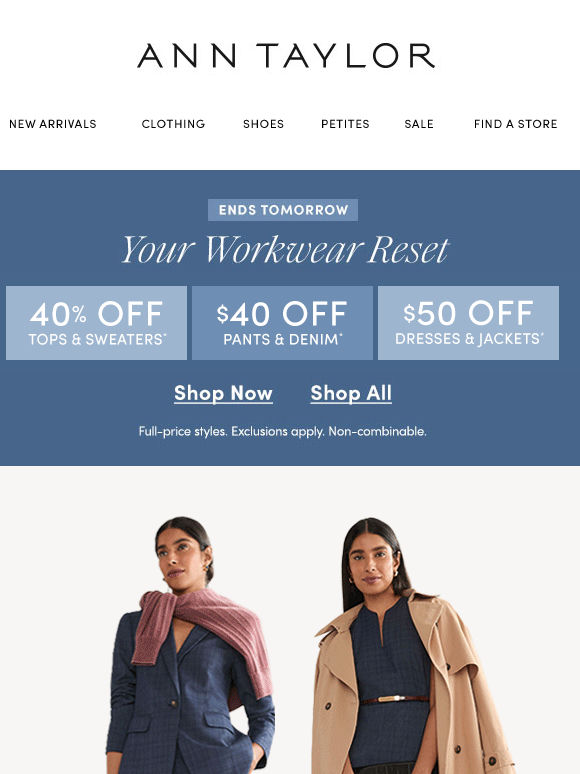 50% Off Perfect Styles For In-Between Temps