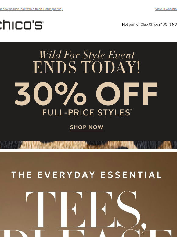 30% OFF ENDS TODAY! + TEE UP: Fall Layering 101