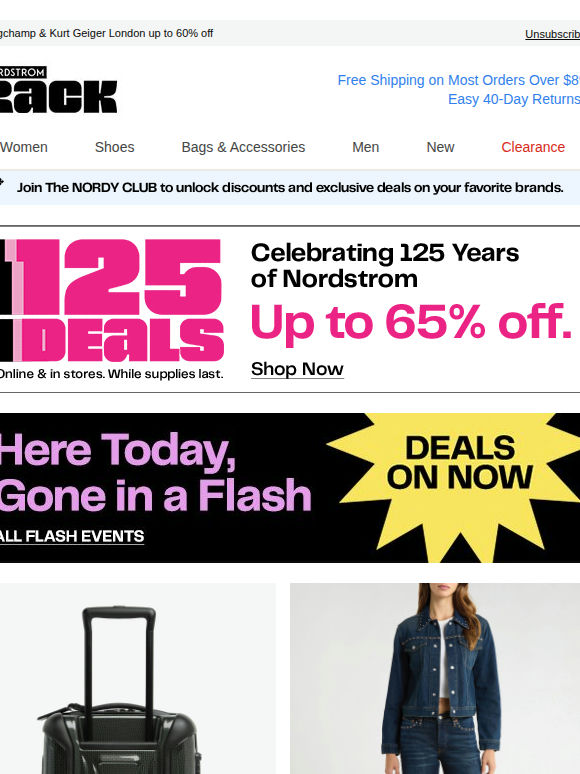 Just Landed from TUMI | MCM & More Up to 50% Off