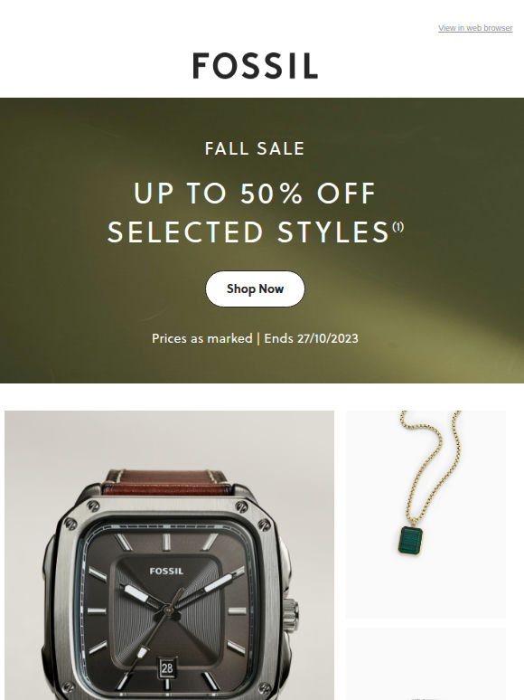 Autumn essentials up to 50% off