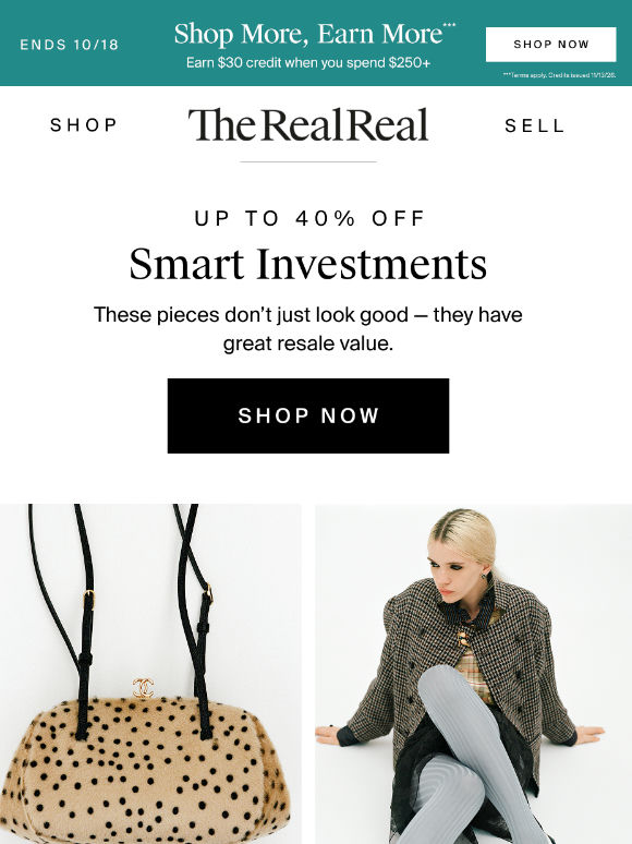 Up to 40% off smart investments