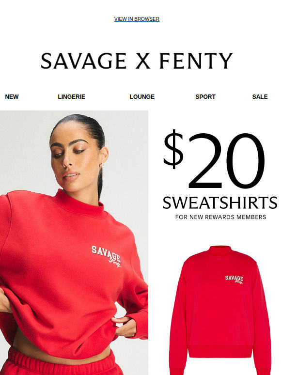 Just for You: $20 Sweatshirts!