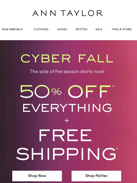 Cyber Fall Starts NOW!
