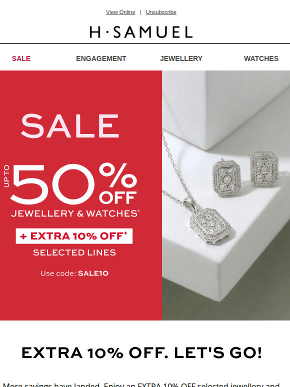 Sale? Let's make it Extra 10% off