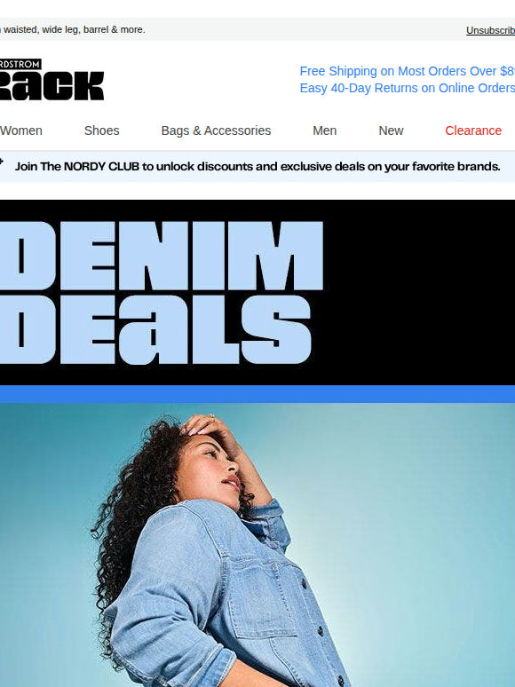 Denim up to 60% off from Levi’s®, Good American